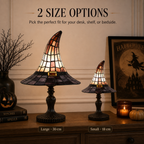 🔥Hot Sale - 40% OFF🔥 –Vintage Witch Hat Table Lamp – USB-Powered Resin Accent Light, 2 Sizes