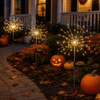 200-LED Solar Firework Garden Stake Light
