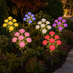 Solar 7-Head Rose Garden Stake Light
