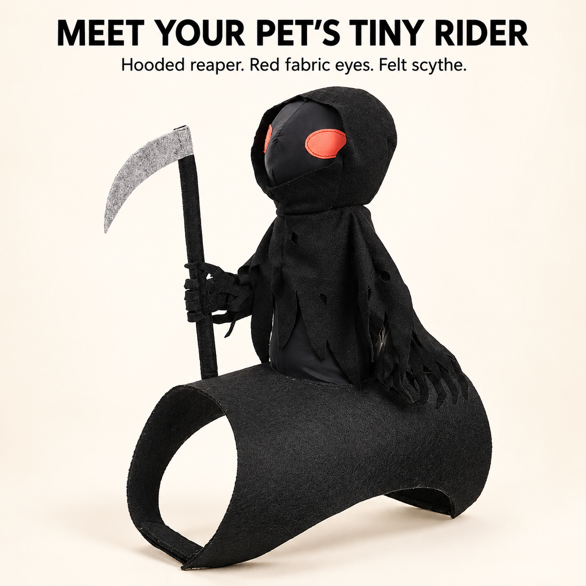 Free Shipping 🎃 Grim Reaper Rider Costume for Dogs & Cats