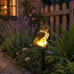 Solar Light-Up Owl Garden Stake