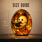 Cozy Reading Ghost Night Light – Handmade Resin Halloween Lamp