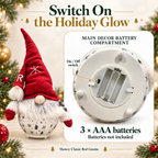 Free Shipping 🎄 Light-Up Christmas Gnome & Snowman Decor + Free R Mini Gnome