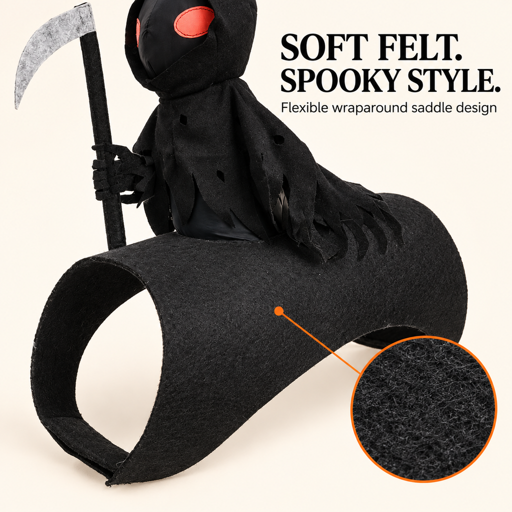 Free Shipping 🎃 Grim Reaper Rider Costume for Dogs & Cats