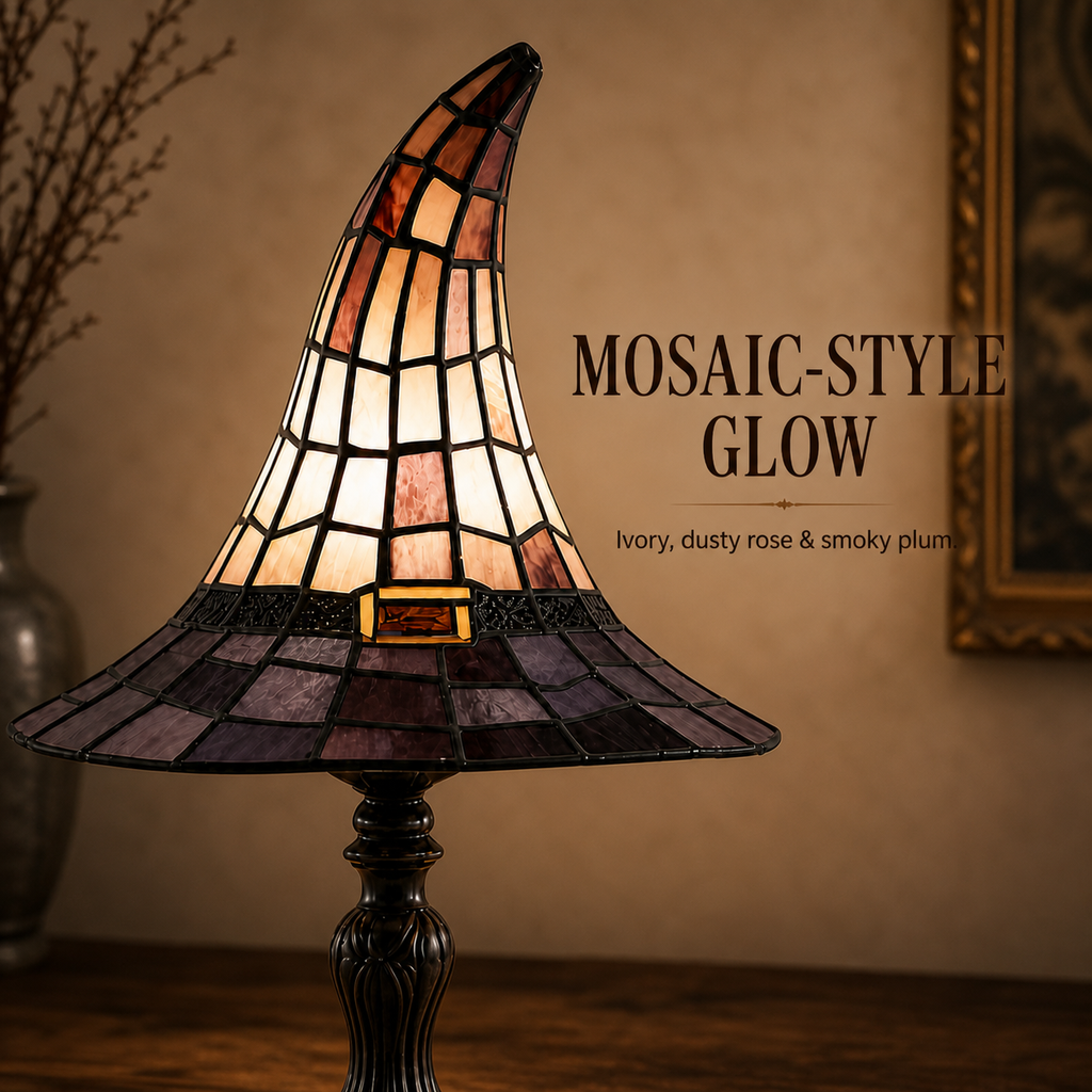 🔥Hot Sale - 40% OFF🔥 –Vintage Witch Hat Table Lamp – USB-Powered Resin Accent Light, 2 Sizes