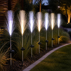 Solar Fiber-Optic Reed Garden Stake Light