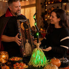 Animated Moving Witch Broom | Halloween Light & Sound Decor