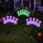 Estaca de luz solar de Halloween con fantasma oscilante