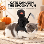 Free Shipping 🎃 Grim Reaper Rider Costume for Dogs & Cats