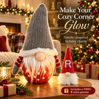 Free Shipping 🎄 Light-Up Christmas Gnome & Snowman Decor + Free R Mini Gnome