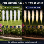 Solar Fiber-Optic Reed Garden Stake Light