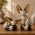 🦊🏠Vintage Fennec Fox Sculpture