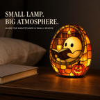 Cozy Reading Ghost Night Light – Handmade Resin Halloween Lamp