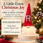 Free Shipping 🎄 Light-Up Christmas Gnome & Snowman Decor + Free R Mini Gnome