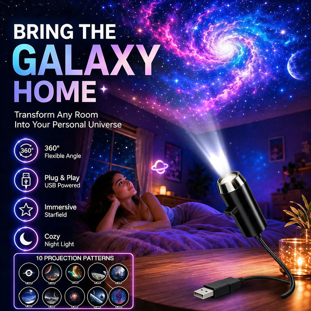 Plug-&-Play HD Christmas Projector | 6 or 10 Festive Scenes 🎄