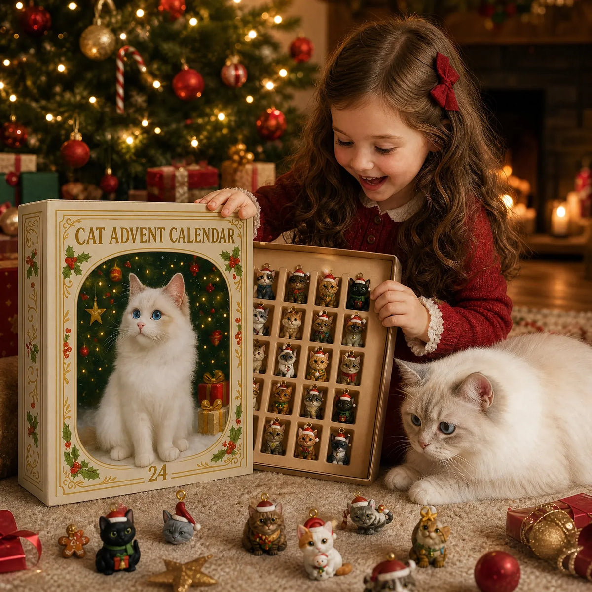 🐈Cat Advent Calendar 2026 – 24 Cat Pendants
