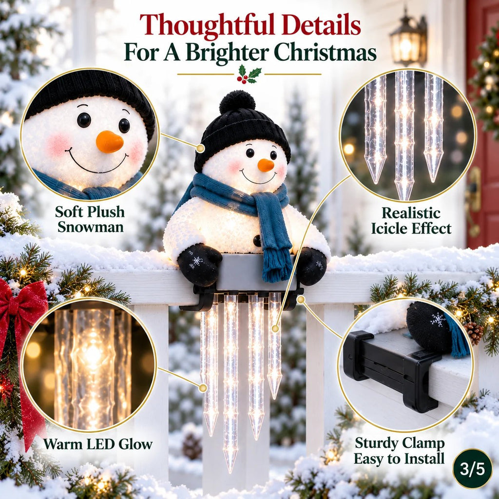 🔥Buy 2 Get 20% OFF🔥☃️WinterGlow Snowman Icicle Light Decor