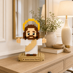 🚚 Free Shipping | Jesus Loves You Building Block Figure Set ✝️💛