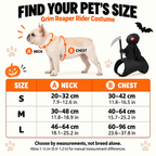 Free Shipping 🎃 Grim Reaper Rider Costume for Dogs & Cats