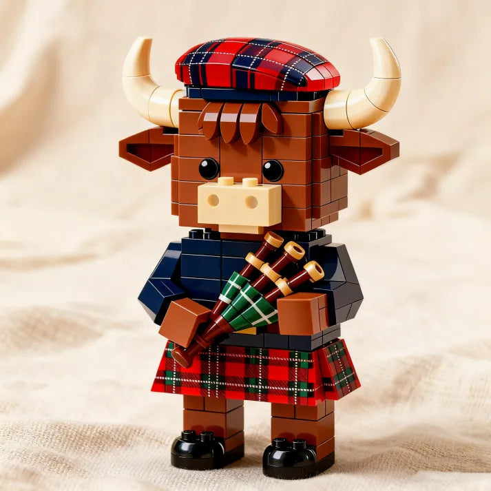 🚚 Free Shipping | Scottish Highland Cow Brick Figure Collection