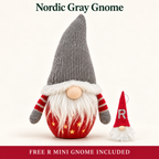 Free Shipping 🎄 Light-Up Christmas Gnome & Snowman Decor + Free R Mini Gnome
