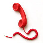 ✅Free Shipping📞DialBop Retro Phone Handset, Coiled Cord, 3 Colors, USB-C / Lightning / 3.5mm Option
