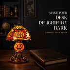 🔥Hot Sale - 40% OFF🔥 –🎃Retro Halloween Pumpkin Desk Lamp – Resin Bat & Ghost Accent Light, 3 Styles