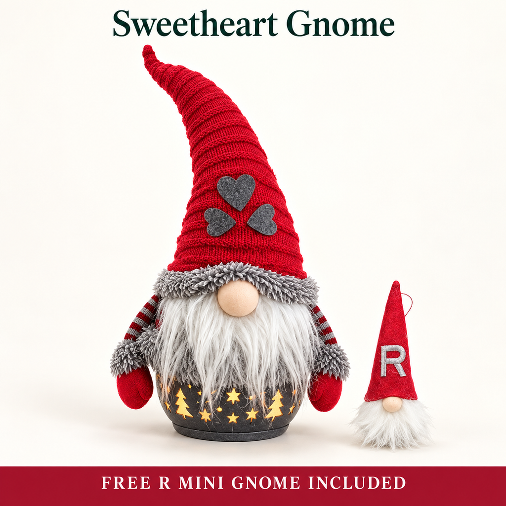 Free Shipping 🎄 Light-Up Christmas Gnome & Snowman Decor + Free R Mini Gnome