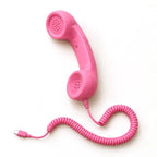 ✅Free Shipping📞DialBop Retro Phone Handset, Coiled Cord, 3 Colors, USB-C / Lightning / 3.5mm Option