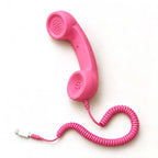 ✅Free Shipping📞DialBop Retro Phone Handset, Coiled Cord, 3 Colors, USB-C / Lightning / 3.5mm Option