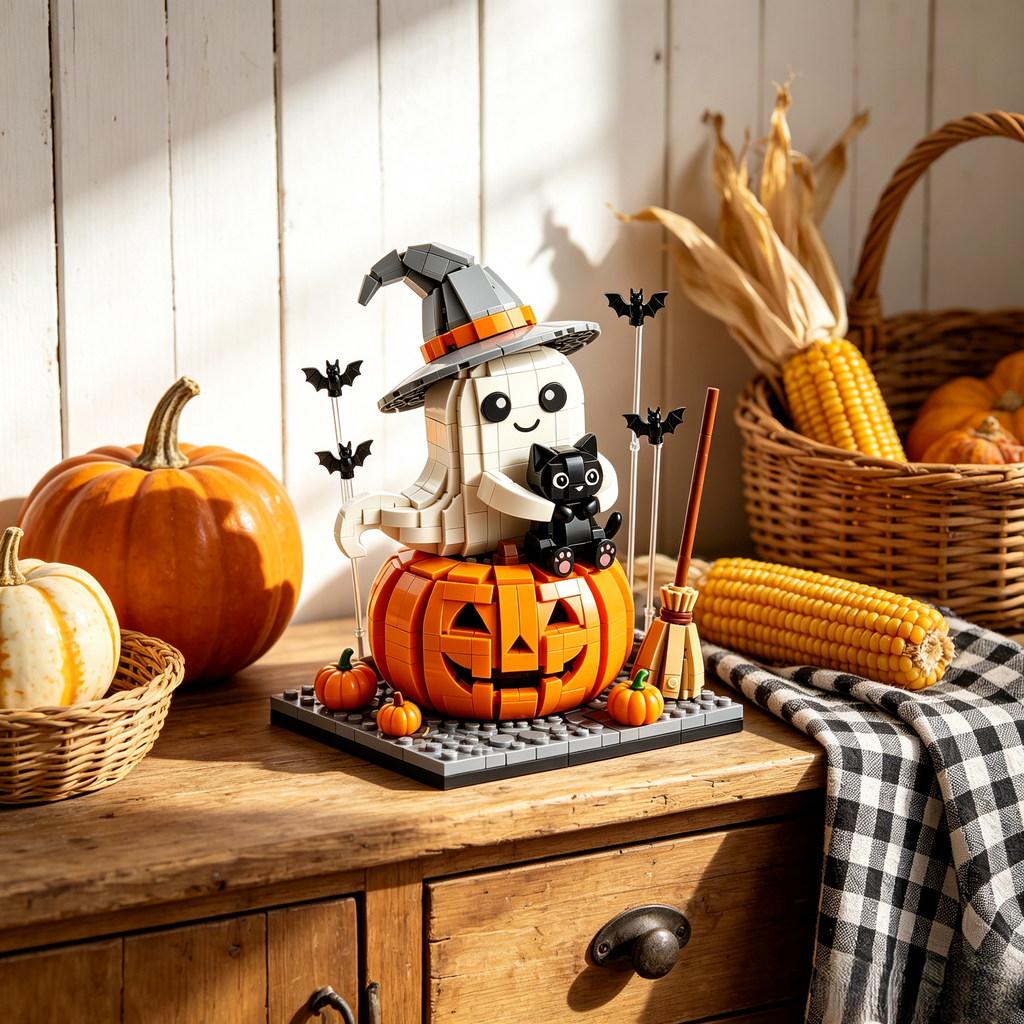 🚚 Free Shipping | Halloween Ghost Pumpkin Building Block Set