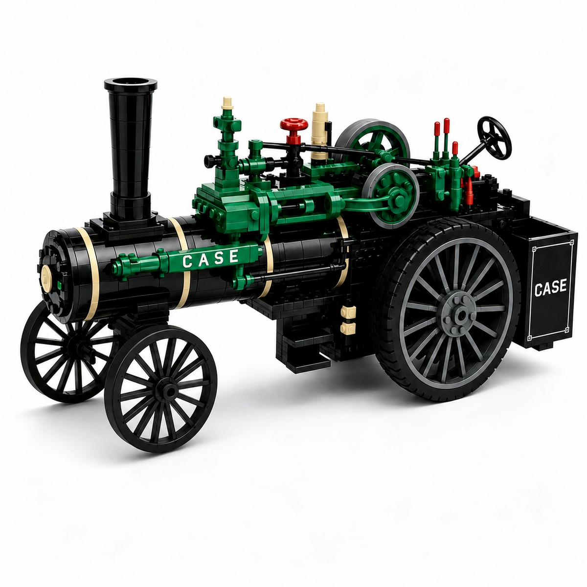 🚚 Free Shipping | ⚙️ 150th Anniversary 1876 Steam Traction Engine Building Blocks