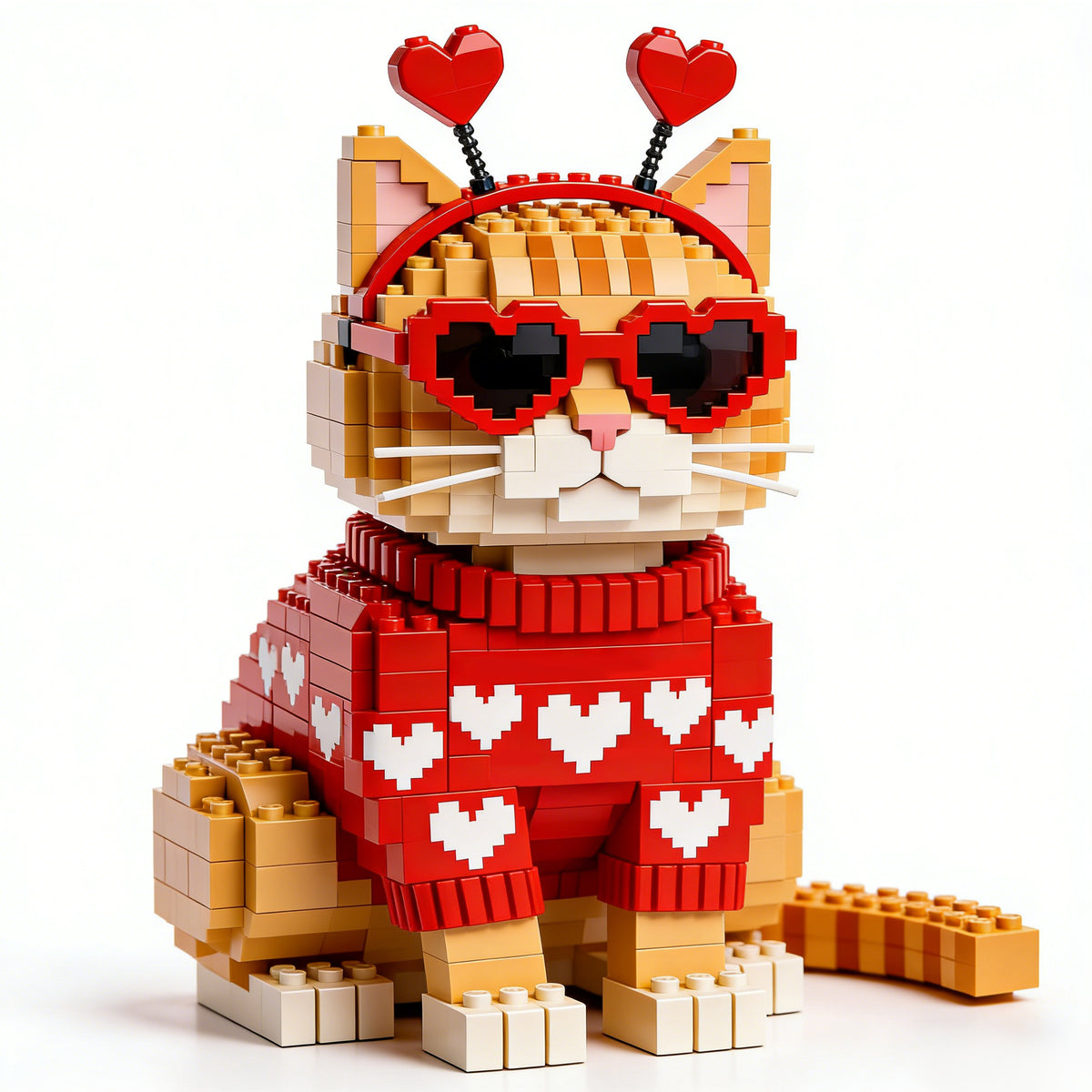 🚚 Free Shipping | 🧡 Love Ginger Cat Brick Set