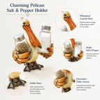 Coastal Animal Salt & Pepper Shaker Holder Set