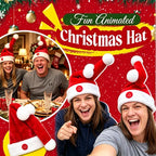 🚚 Free Shipping | 🎅 Button-Activated Moving Santa Hat – Funny Christmas Party Hat