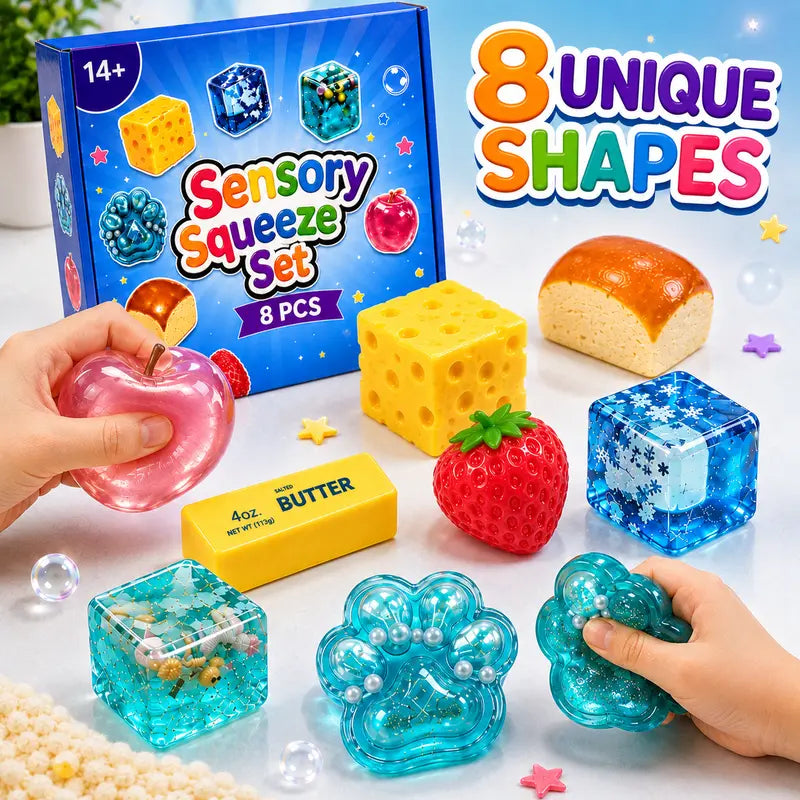 🔥 50% OFF + FREE SHIPPING 🚚 | 8-Piece Squishy Toy Gift Box 🎁