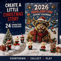 Free Shipping 🎄🐄 2026 Highland Cow Advent Calendar, 24 Days Christmas Countdown, Collectible Figures Gift