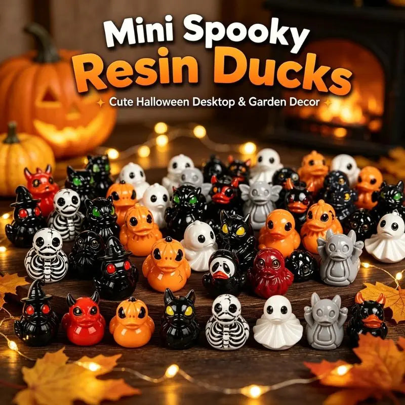 👻 50% OFF + FREE SHIPPING | Spooky Resin Ducks – Mini Halloween Figurines