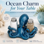 Coastal Animal Salt & Pepper Shaker Holder Set