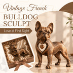 ⭐Classic Retro-Style French Bulldog Sculpture — Love at First Sight！
