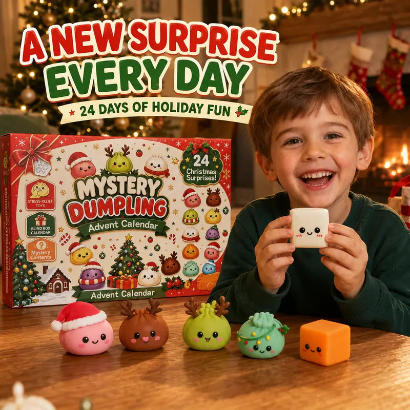 🔥 50% OFF + FREE SHIPPING 🚚 | 2026 Christmas Squishy Advent Calendar 🎄 24 Dumpling Surprises