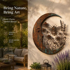 🌙Enchanted Moon Garden Wall Art – Nature-Inspired Outdoor Decor