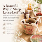 ☕Whimsical Sitting Lady Ceramic Tea Strainer Collection