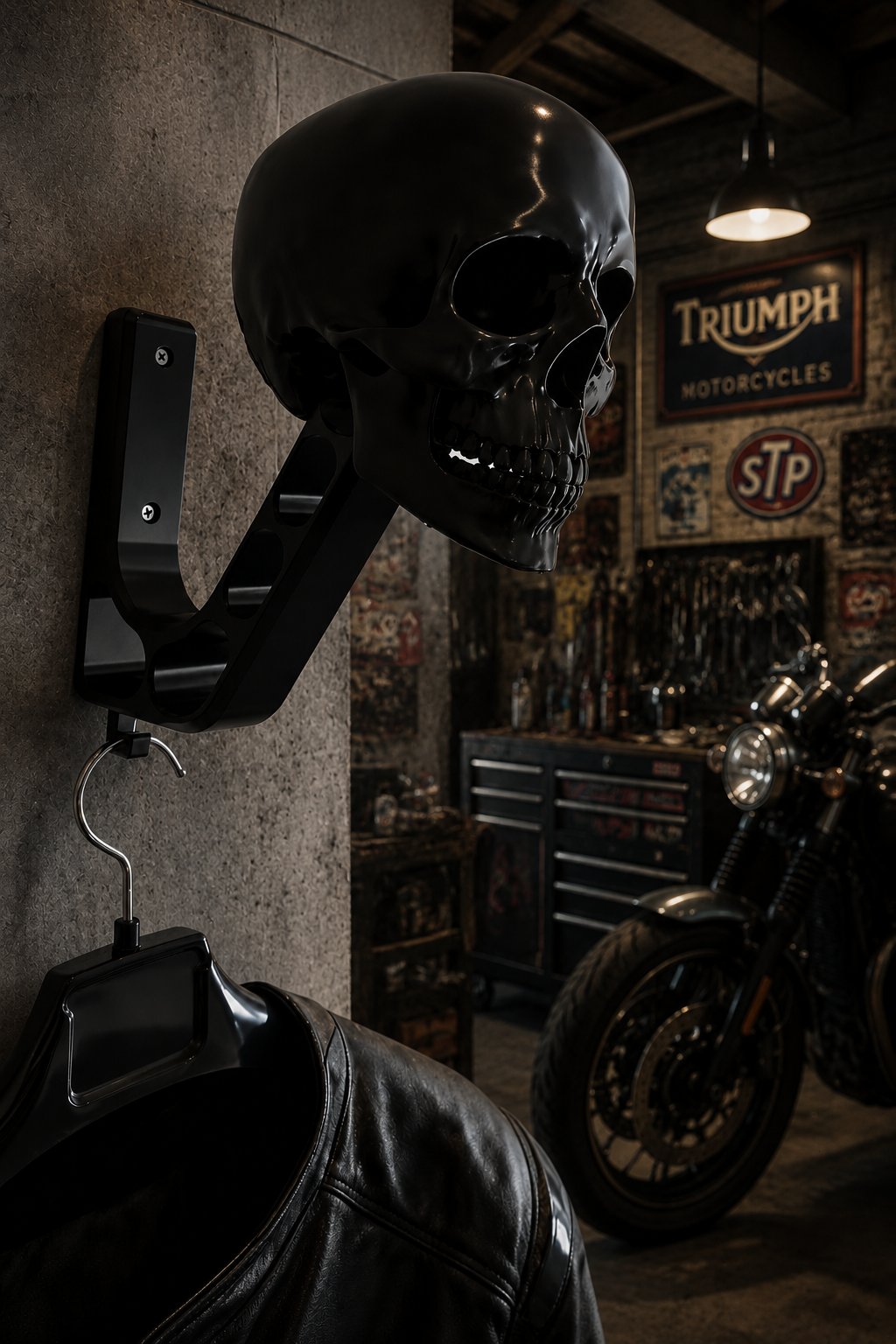 Black Knight Skull Helmet Stand 🔥  FREE SHIPPING