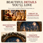 🎄Santa’s Secret Window Light – 3D Lighted North Pole Christmas Wall Decor🎅