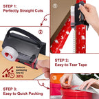 Free Shipping 🎁✨ 2-in-1 Wrapping Paper Cutter & Tape Dispenser, Holiday Gift Wrap Cutting Tool Kit