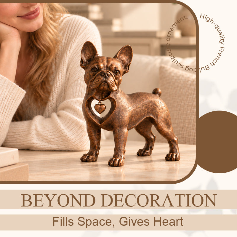 ⭐Classic Retro-Style French Bulldog Sculpture — Love at First Sight！