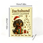 ✅Free Shipping🎄Dachshund Advent Calendar 2026, 24 Days Christmas Countdown, Dog Lover Gift