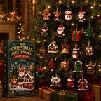 ⏳ Last day to save 49% – 🎄 24-Day Mini Christmas Ornament Advent Calendar | 24 unique festive buildable designs with hanging loops—perfect for decorating Christmas trees, wreaths, and holiday displays 🧱