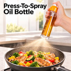Refillable Olive Oil Sprayer Bottle – Fine Mist Oil Mister for Air Fryer & BBQ